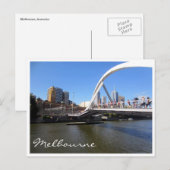 yarra-voetbrug briefkaart (Voorkant / Achterkant)