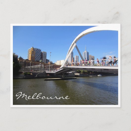 yarra-voetbrug briefkaart (Voorkant)