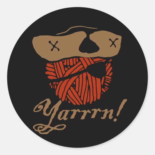 Yarrn Ronde Sticker (Voorkant)