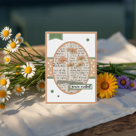  Yarrow Details op de achterste Verjaardag Kaart