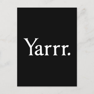 Yarrr Pirate Briefkaart