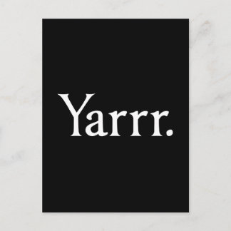 Yarrr Pirate Briefkaart