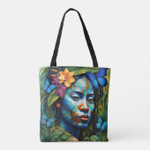 Yarumi Orchid Spirit - Vrouwen in het Amazonegebie Tote Bag (Achterkant)