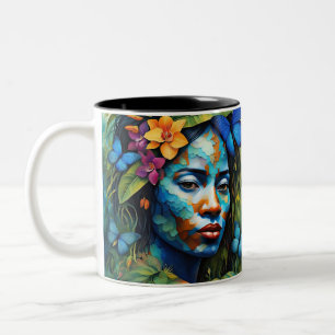 Yarumi Orchid Spirit - Vrouwen in het Amazonegebie Tweekleurige Koffiemok