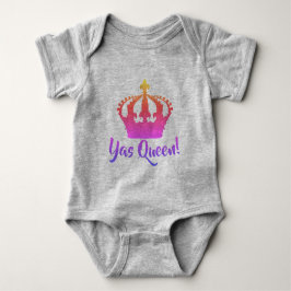Yas Koningin! Regenboogkleur Baby stijl Romper