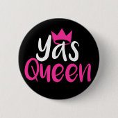 Yas Queen Badge-toets Ronde Button 5,7 Cm (Voorkant)