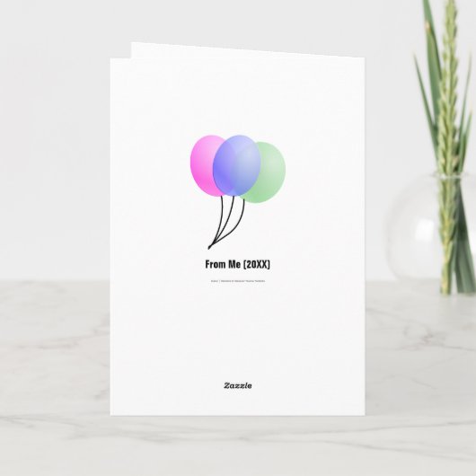 Yas Queen Gelukkige Verjaardag Kaart (Achterkant)