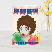 Yas Queen Gelukkige Verjaardag Kaart (Gele Bloem)