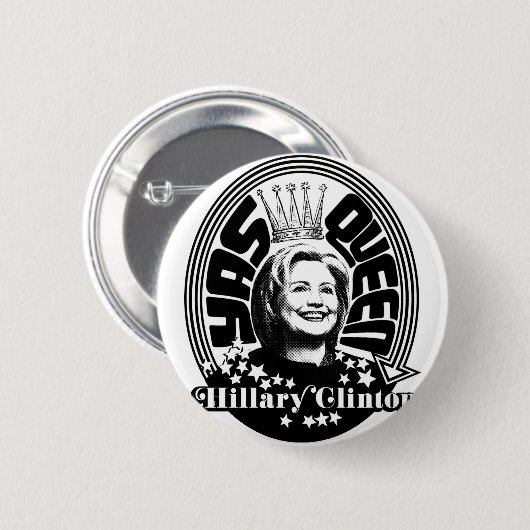Yas Queen Hillary Clinton Button (Voorkant /achterkant)