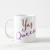Yas Queen! Regenboogkleurige mok (Links)