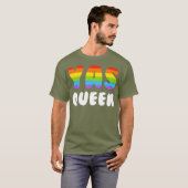 Yas Queen Shirt Mannen Vrouwen Gay Pride LGBTQ Yaa (Voorkant volledig)