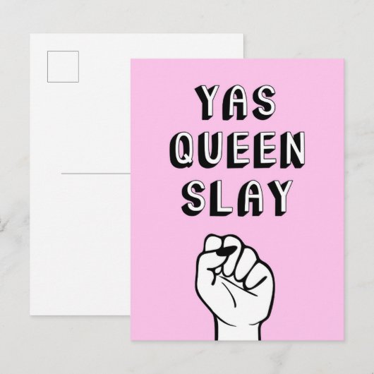 Yas Queen Slay Briefkaart (Voorkant / Achterkant)