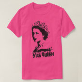YAS QUEEN VAN England Tribute British Royal Funny  T-shirt (Design voorkant)