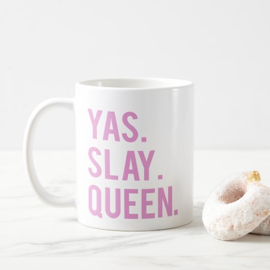 Yas Slay Queen Print 2 Koffiemok (Met donut)