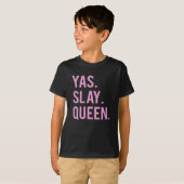 Yas Slay Queen Print 2 T-shirt (Voorkant volledig)