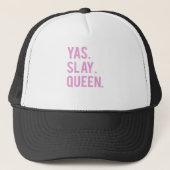 Yas Slay Queen Print 2 Trucker Pet (Voorkant)