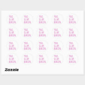 Yas Slay Queen Roze Print Stickers (Vel)