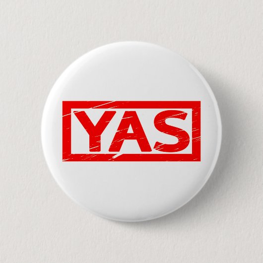 Yas Stamp Ronde Button 5,7 Cm (Voorkant)