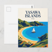 Yasawa-eilanden Fiji Briefkaart (Voorkant / Achterkant)