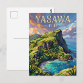 Yasawa-eilanden Fiji Briefkaart (Voorkant / Achterkant)