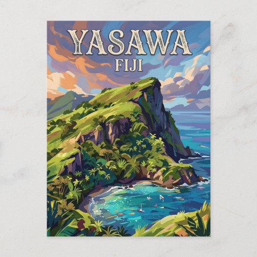 Yasawa-eilanden Fiji Briefkaart (Voorkant)