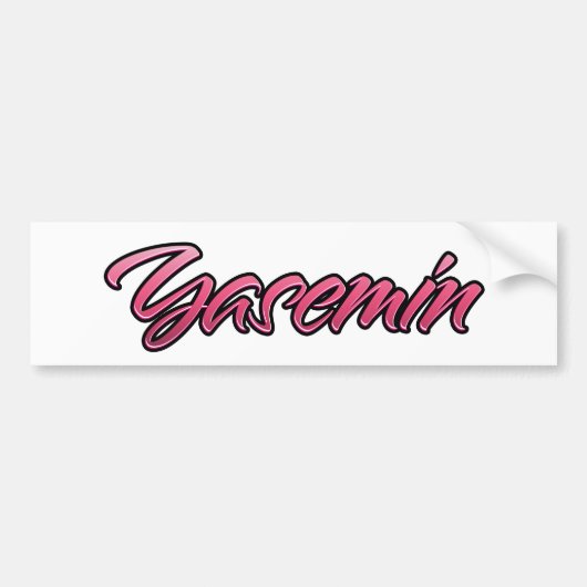 Yasemin faded Aufkleber Sticker (Voorkant)