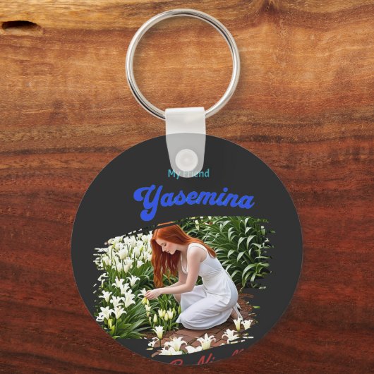 "Yasemina" Sleutelhanger (Achterkant)