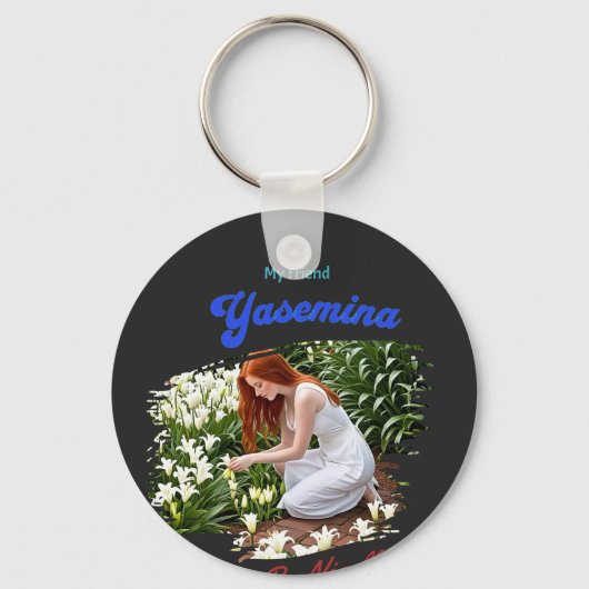 "Yasemina"  Sleutelhanger (Achterkant)