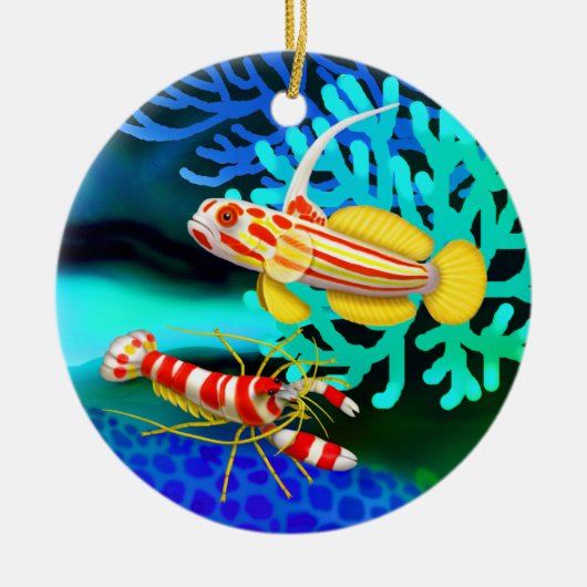 Yasha Hase Goby & Pistol Shrimp Ornament (Voorkant)