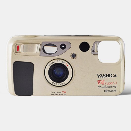 Yashica T4 Super D camera Case-Mate iPhone Case (Achterkant (horizontaal))