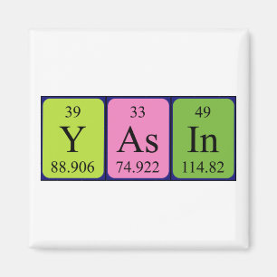 Yasin periodiek table name magnet