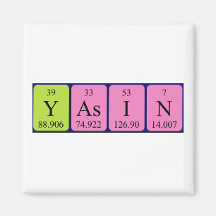 Yasin periodieke lijstnaam magneet