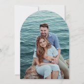 Yasmin Modern Elegant Huwelijk Kaart (Achterkant)