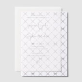 Yasmin Modern Elegant Wedding Save the Date Vellum Uitnodigingen (Offset (Uitnodiging))