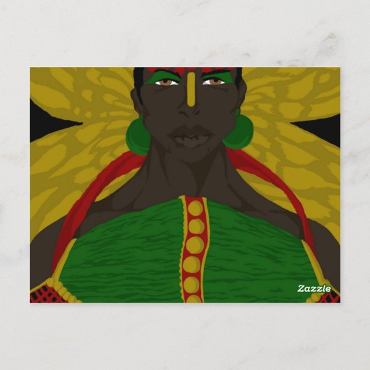 Yasmin Warsame Reference 4 (Sketchbook Pro) Briefkaart (Achterkant)