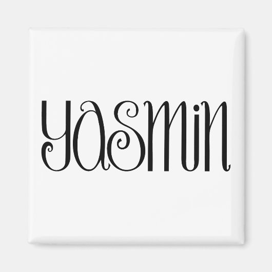 Yasmin zwarte magneet (Voorkant)