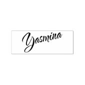 Yasmina noemt cursieve handtekening rubberstempel (Afrduk)