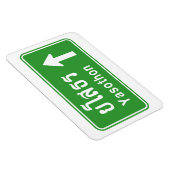 Yasothon Ahead ⚠ Thai Highway Traffic Sign ⚠ Magneet (Rechterzijde)