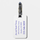 Yasou Griekse vlag - verstikking Bagagelabel (Achterkant verticaal)