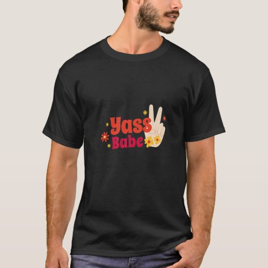 Yass Babe Vrede Handen Premium T-shirt (Voorkant)