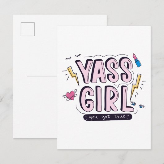 Yass Girl | U hebt dit Briefkaart (Voorkant / Achterkant)