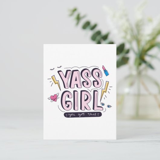 Yass Girl | U hebt dit Briefkaart (Staand voorkant)