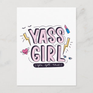 Yass Girl U hebt dit Briefkaart