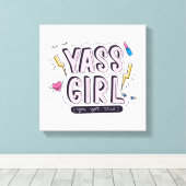 Yass Girl | U hebt dit Canvas Afdruk (Insitu (Houten vloer))