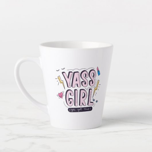 Yass Girl | U hebt dit Latte Mok (Links)