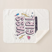 Yass Girl | U hebt dit Sherpa Deken (Voorkant (horizontaal))