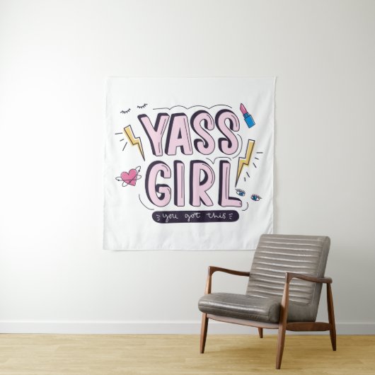 Yass Girl | U hebt dit Wandkleed (In situ)