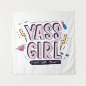 Yass Girl | U hebt dit Wandkleed (Voorkant)