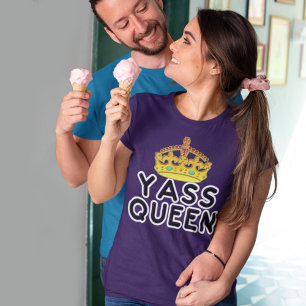 Yass Koningin Gouden Kroon Prinses Yas Kween Donke Tri-Blend Shirt