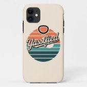 Yassified Retro Sunset Case-Mate iPhone Case (Achterkant)